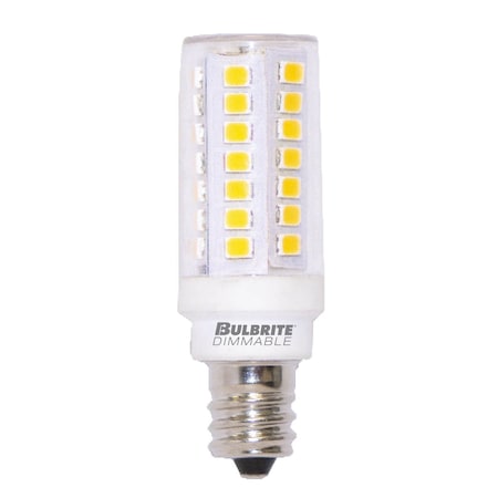 Bulbrite 60-Watt Equivalent T6 Dimmable Mini-Candelabra LED Light Bulb Soft White Light, 2PK 861601